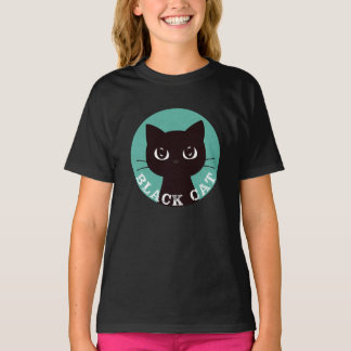 BLACK CAT | Minimalist Modern Pop Black Cat T-Shirt
