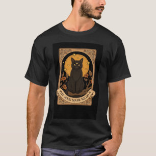 Black Cat Moon T-Shirt – Der Basic T-Shirt für Män