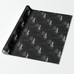 Black Cat Moonlight Silhouette Geschenkpapier