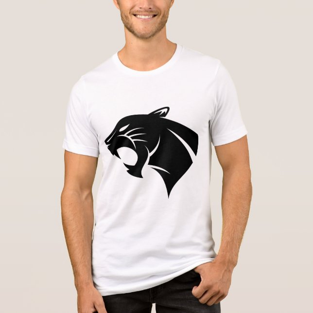 Black Cat - Mysteriös und elegant Tri-Blend Shirt (Vorderseite)