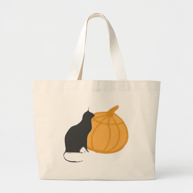 Black Cat `n Pumpkin Tasche (Vorne)