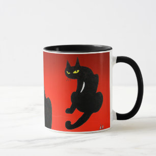 BLACK CAT NINJA Red Tasse