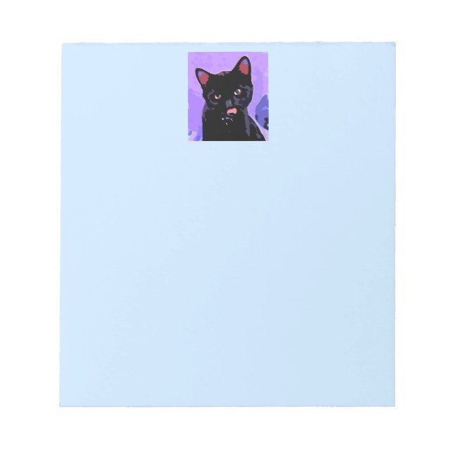 Black Cat Notepad Notizblock (Vorderseite)