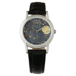 Black Cat of the Starry Skies eWatch Armbanduhr