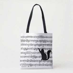 Black Cat On Sheet Music