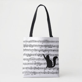 Black Cat On Sheet Music Toag