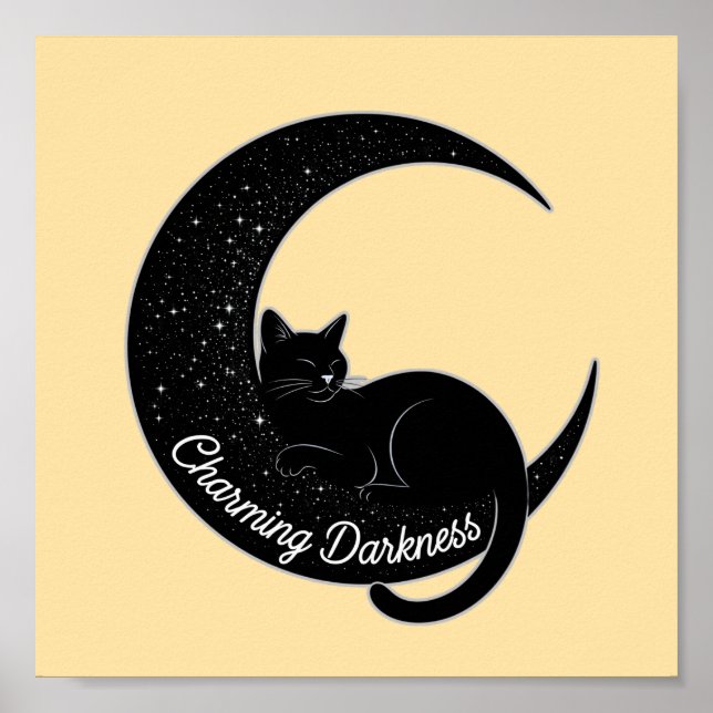 Black Cat on the Crescent Moon: Charm of Darkness  Poster (Vorne)