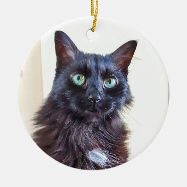 Black Cat Ornament (Vorne)