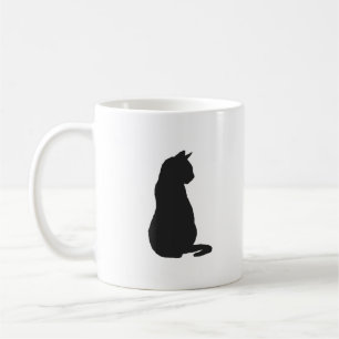 Black Cat Painting Coffee Tasse