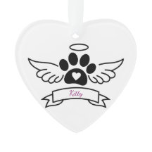 Black Cat Paw Pet Memorial Geschenk für Katzen Lie