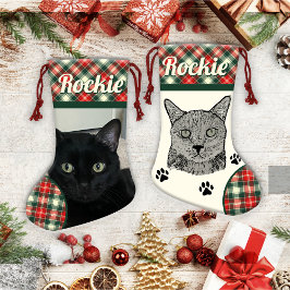 Black Cat Personalisiert Weihnachten Strumpf Kleiner Weihnachtsstrumpf