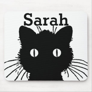 Black Cat personnalisiert Mousepad