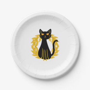 Black Cat Pets Horror Halloween Kids Pappteller
