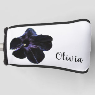 Black Cat Petunia Personalisierter Golf Head Cover Headcover