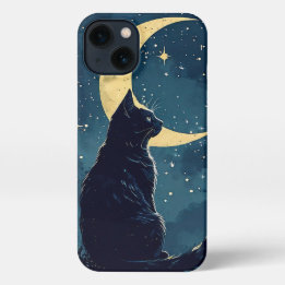 Black Cat Phone Case für iPhone 13 Hülle