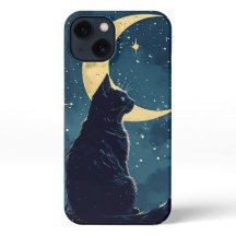 Black Cat Phone Case für iPhone