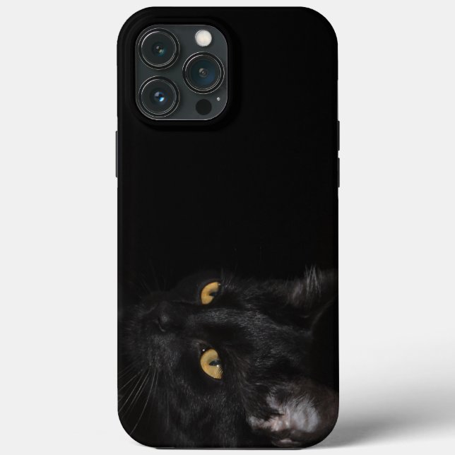 Black Cat Phone Case - HAMbyWhiteGlove (Rückseite)