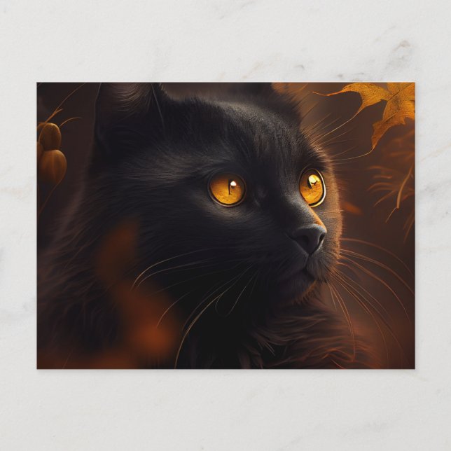 Black-Cat-Postkarten Postkarte (Vorderseite)