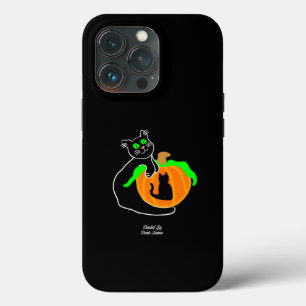 Black Cat Pumpkin Apple iPhone 13 Pro Fall Case-Mate iPhone Hülle