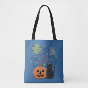 Black Cat & Pumpkin Kein Beängstigendes Halloween