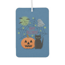 Black Cat & Pumpkin Kein Beängstigendes Halloween