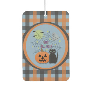 Black Cat & Pumpkin Kein Beängstigendes Halloween Autolufterfrischer