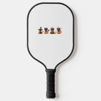 Black Cat Pumpkin Pickleball Schläger
