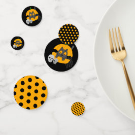 Black Cat Pumpkin Skulls Kids Halloween-Party Konfetti