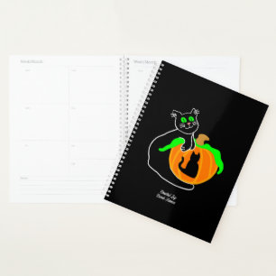 Black Cat Pumpkin Standard Planner Planer