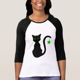 Black Cat Raglan T - Shirt