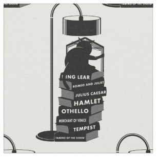 Black Cat Reading Shakespeare Plays Stoff
