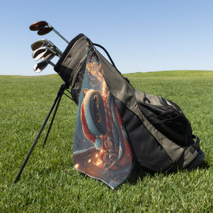 Black Cat Roller Untersetzer Weihnachten Golfhandtuch