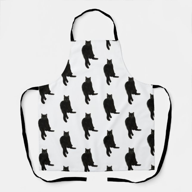 Black Cat Schürze (Vorderseite)