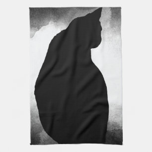 Black Cat Silhouette Küchentücher