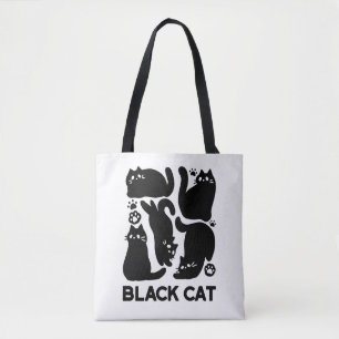 Black Cat Silhouetten - Niedliches Feline Design