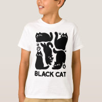 Black Cat Silhouetten - Niedliches Feline Design