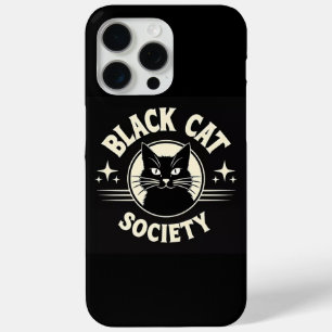 Black Cat Society Gothic Halloween iPhone 15 Case-Mate iPhone Hülle