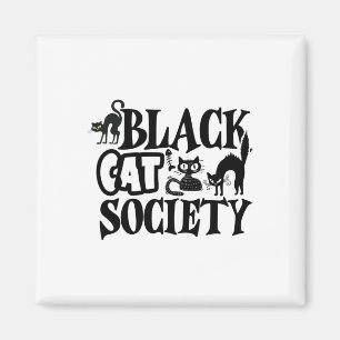 Black Cat Society Magnet