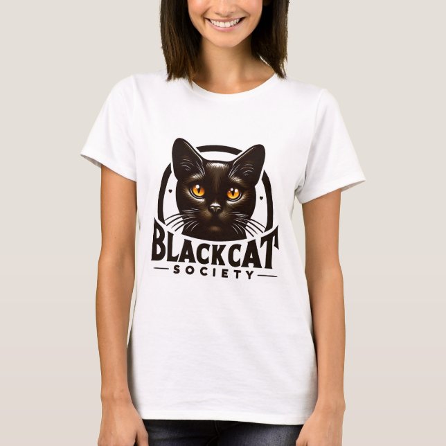 Black Cat Society T - Shirt (Vorderseite)