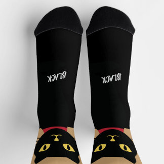 Black Cat Socks Gift for Cat Lovers Socken