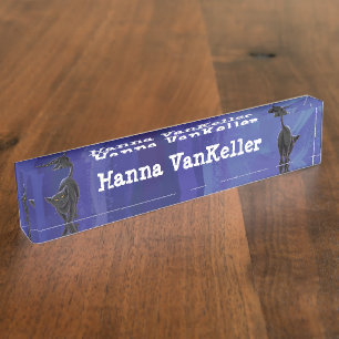 Black Cat Stationery Namensplakette