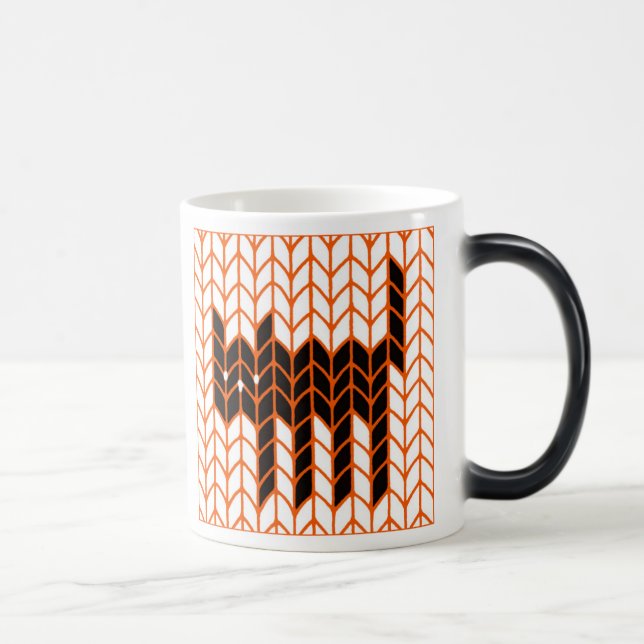 BLACK CAT STRICK Morphing Tasse (Rechts)