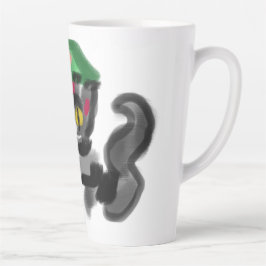 Black cat sunflowers milchtasse