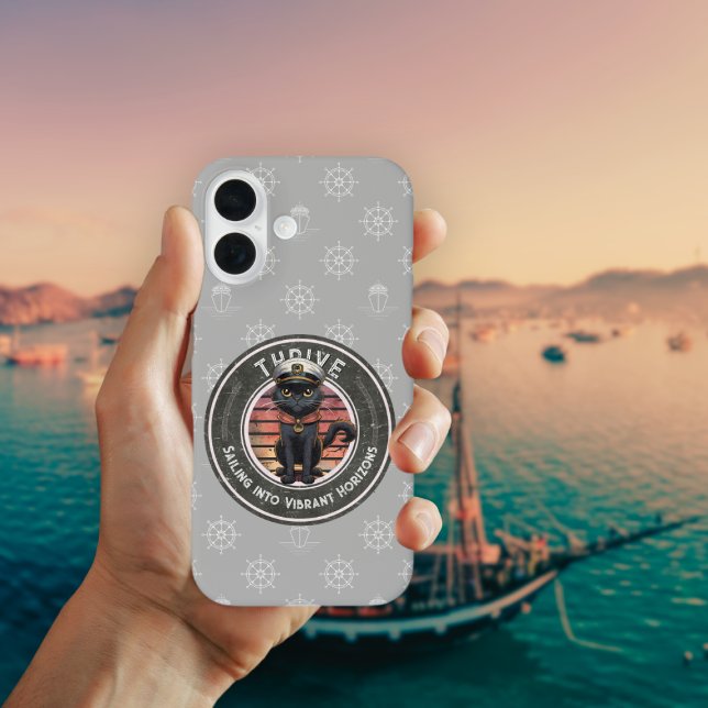 Black Cat Sunset: Eine Reise zu THRIVE Case-Mate iPhone Hülle (Black Cat Sunset: A Voyage to THRIVE Case-Mate iPhone Case)