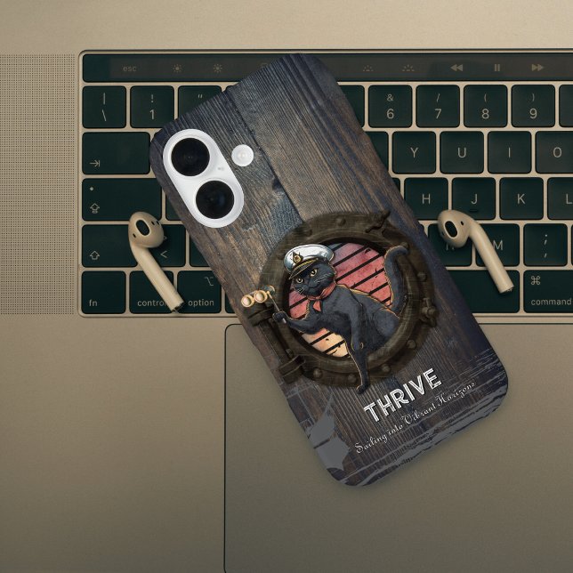 Black Cat Sunset: Eine Reise zu THRIVE Case-Mate iPhone Hülle (Black Cat Sunset: A Voyage to THRIVE Case-Mate iPhone Case)