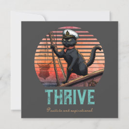 Black Cat Sunset: Eine Reise zu THRIVE Einladung