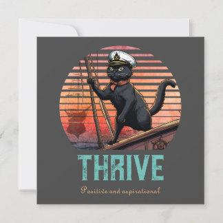Black Cat Sunset: Eine Reise zu THRIVE Einladung