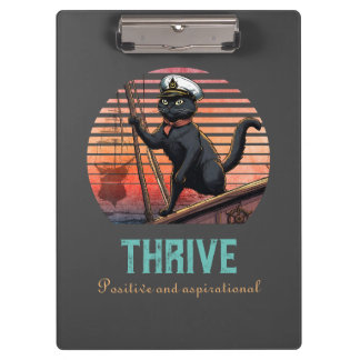 Black Cat Sunset: Eine Reise zu THRIVE Klemmbrett