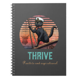 Black Cat Sunset: Eine Reise zum THRIVE-Foto Notizblock