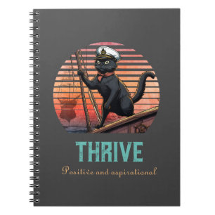 Black Cat Sunset: Eine Reise zum THRIVE-Foto Notizblock
